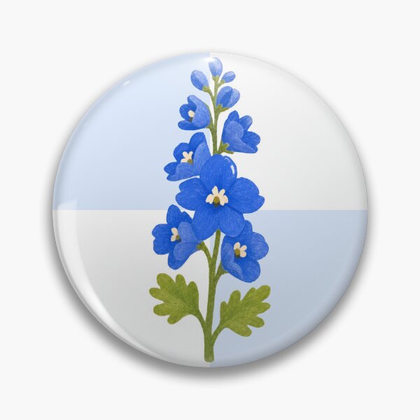 Item preview, Blue Delphinium Checkered Floral Pattern designed and sold by Zaya_art.