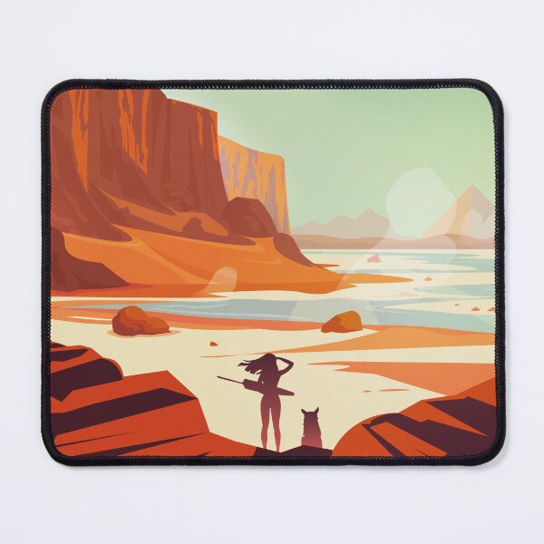 Item preview, Arion - Traveler and her dog designed and sold by Djangle.
