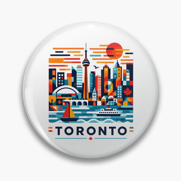Item preview, Toronto Canada Travel Souvenir - CN Tower & Waterfront Skyline Art designed and sold by OzzFrequency.