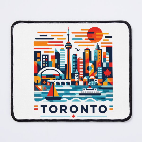 Item preview, Toronto Canada Travel Souvenir - CN Tower & Waterfront Skyline Art designed and sold by OzzFrequency.