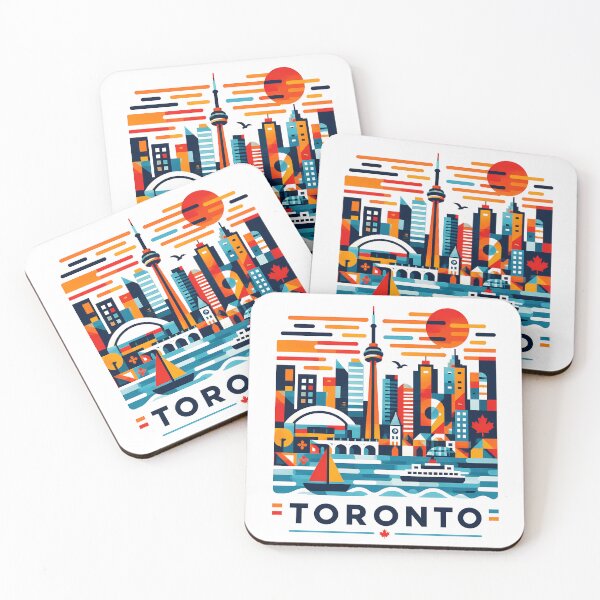 Item preview, Toronto Canada Travel Souvenir - CN Tower & Waterfront Skyline Art designed and sold by OzzFrequency.