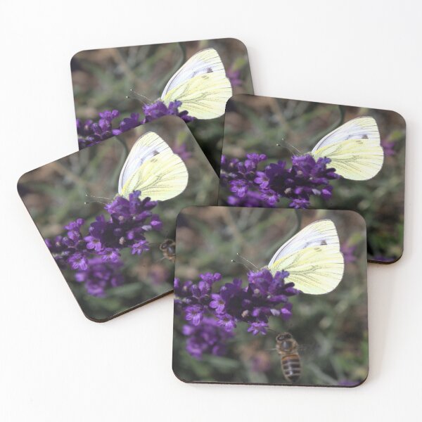Item preview, Butterfly, bee and lavender photograph designed and sold by Natimo-Studio.