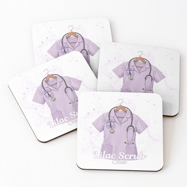 Item preview, Barbiecore Nurse Lilac Scrub Club Coquette Bow Nurse Aesthetic designed and sold by Neurospicy Trolls.