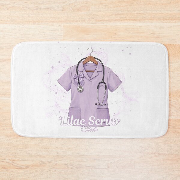 Item preview, Barbiecore Nurse Lilac Scrub Club Coquette Bow Nurse Aesthetic designed and sold by Neurospicy Trolls.
