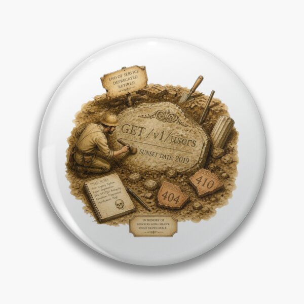 Item preview, Deprecated API Archaeological Dig Programmer Humor designed and sold by ByKayaPrints.