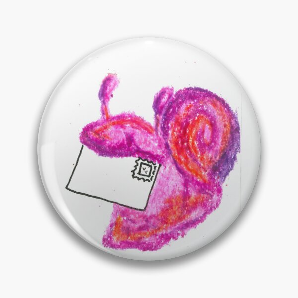 Item preview, Pink Snail Mail Hand Drawn Illustration designed and sold by potterspatch.