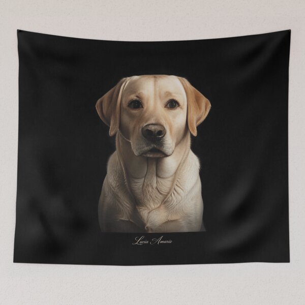Item preview, Ultra-Realistic Labrador Retriever Fine Art Portrait designed and sold by Lucia Amaris Art.
