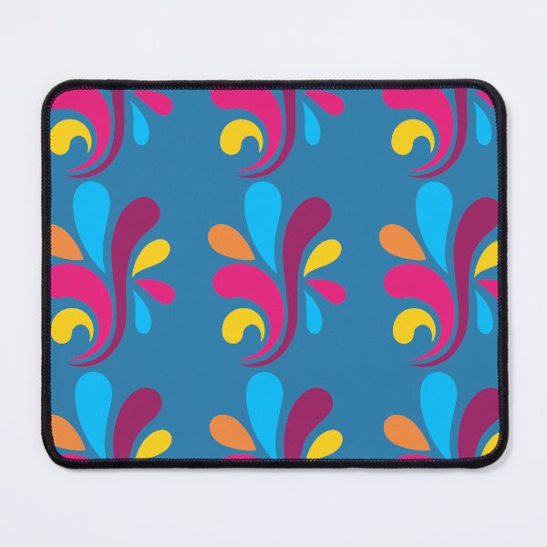 Item preview, ​Retro Groovy Swirl Pattern in Ocean Blue designed and sold by Jyoti-Quotes.