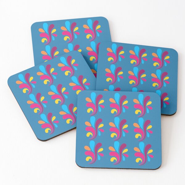 Item preview, ​Retro Groovy Swirl Pattern in Ocean Blue designed and sold by Jyoti-Quotes.