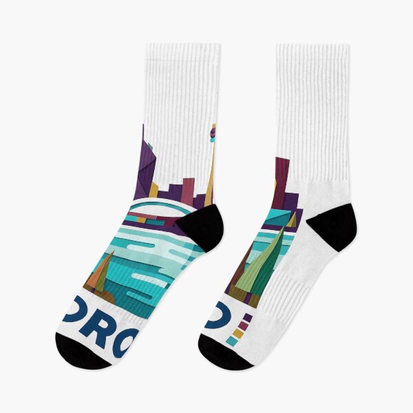 Item preview, Toronto Canada Travel Souvenir - CN Tower & Waterfront Skyline Art designed and sold by OzzFrequency.