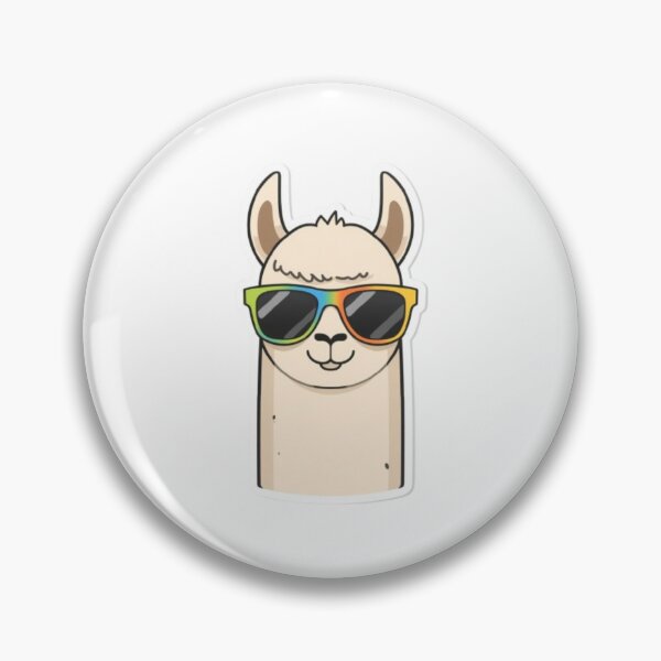 Item preview, Cool Llama Rainbow Sunglasses Cute Alpaca Illustration designed and sold by ByKayaPrints.