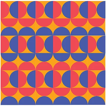 Artwork thumbnail, Abstract Geometric Shapes Pattern by ASN STUDIO