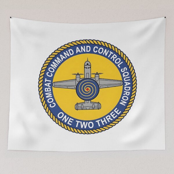 Item preview, US Navy VAW-123 Screwtops Combat Command and Control Squadron Insignia designed and sold by CharlieDesings.