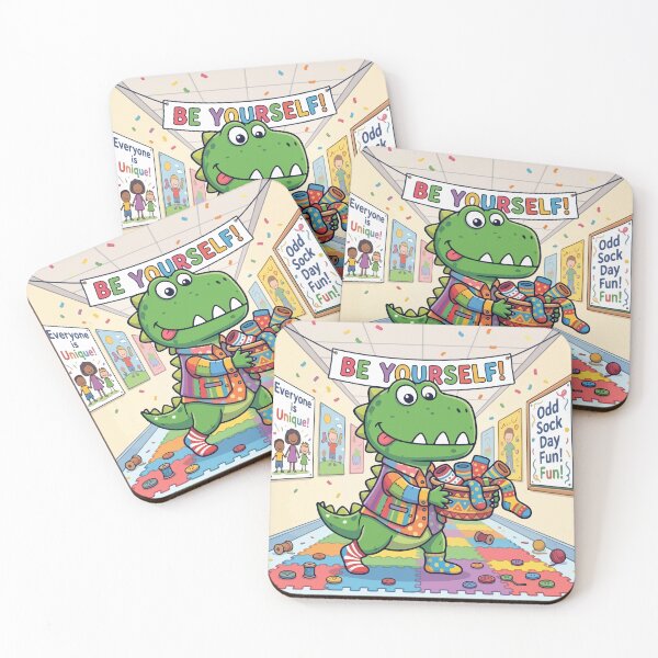Item preview, Anti bullying week dinosaur design - Odd Socks Day Dinosaur -  Celebrating Individuality Gift designed and sold by BobaTeeStore.