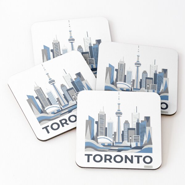 Item preview, Canada Travel Souvenir - CN Tower & Waterfront Skyline Art designed and sold by OzzFrequency.
