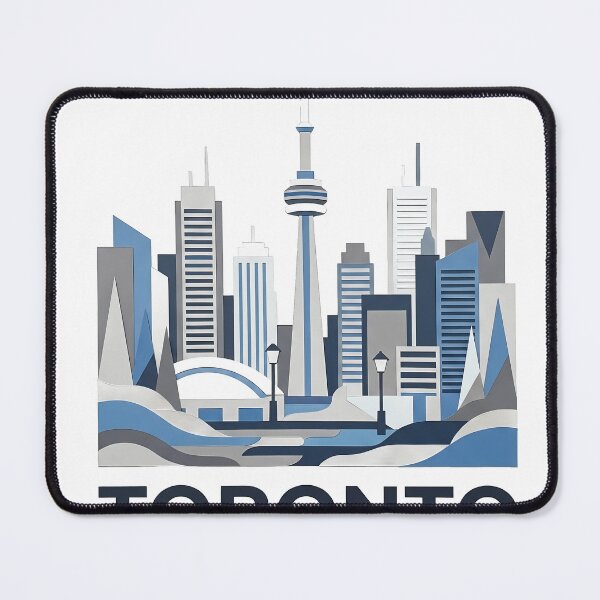 Item preview, Canada Travel Souvenir - CN Tower & Waterfront Skyline Art designed and sold by OzzFrequency.