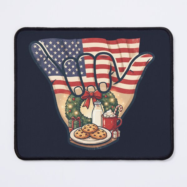 Item preview, USA Shaka Christmas Cookies Milk Wreath designed and sold by MythicCotton.