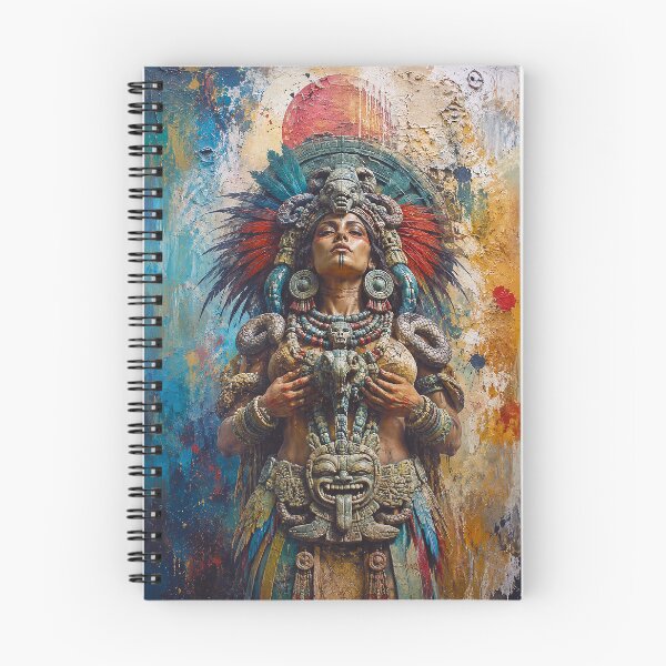Item preview, Aztec Goddess Coatlicue painting designed and sold by GalleryKauffeld.