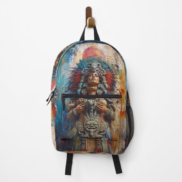 Item preview, Aztec Goddess Coatlicue painting designed and sold by GalleryKauffeld.