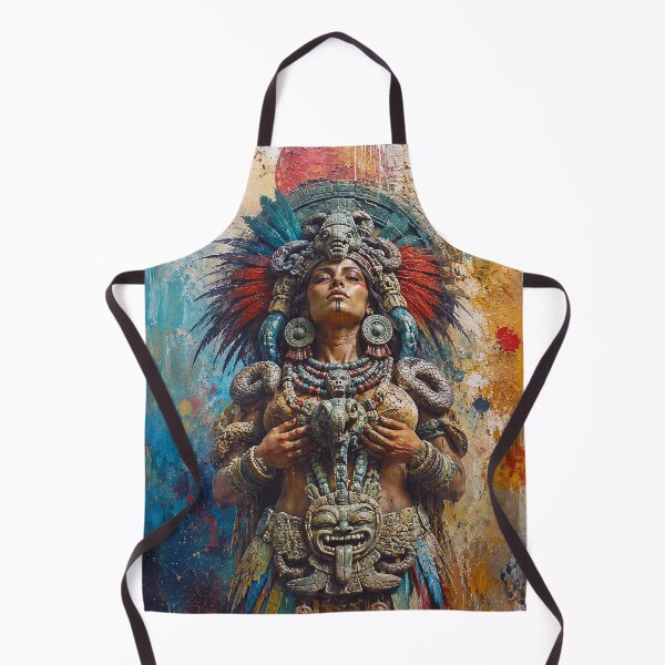 Item preview, Aztec Goddess Coatlicue painting designed and sold by GalleryKauffeld.