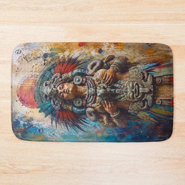 Item preview, Aztec Goddess Coatlicue painting designed and sold by GalleryKauffeld.