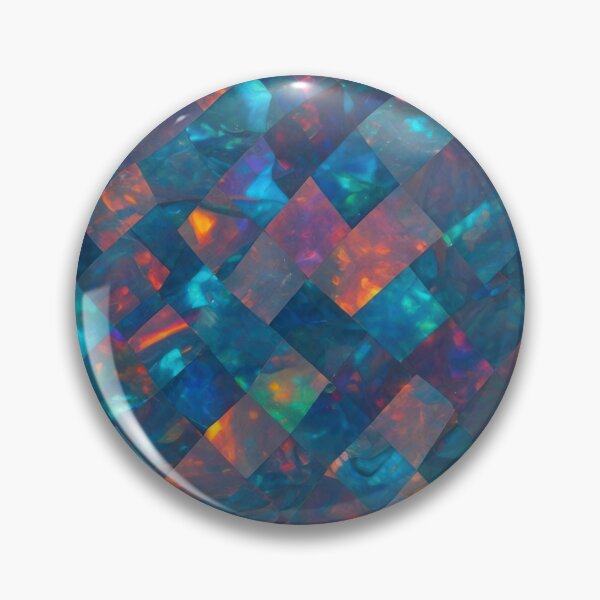 Item preview, Black Opal Mosaic Gemstone Pattern designed and sold by SurfaceCraft Studio.