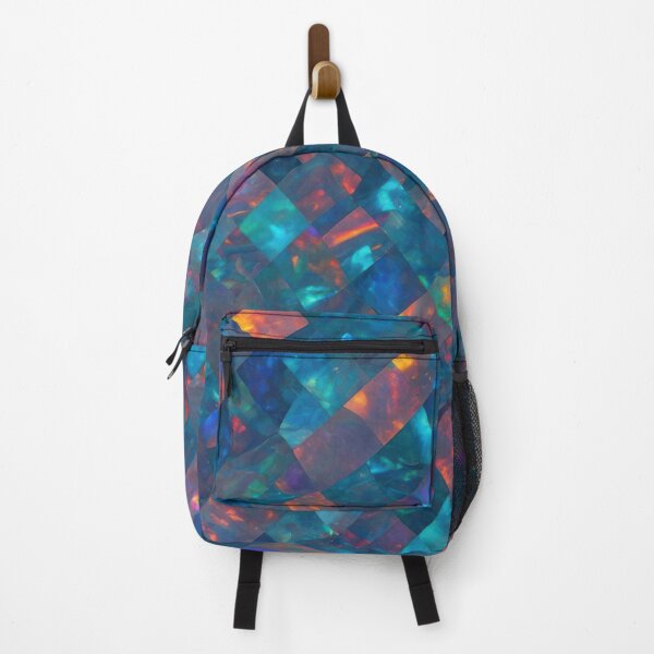 Item preview, Black Opal Mosaic Gemstone Pattern designed and sold by SurfaceCraft Studio.