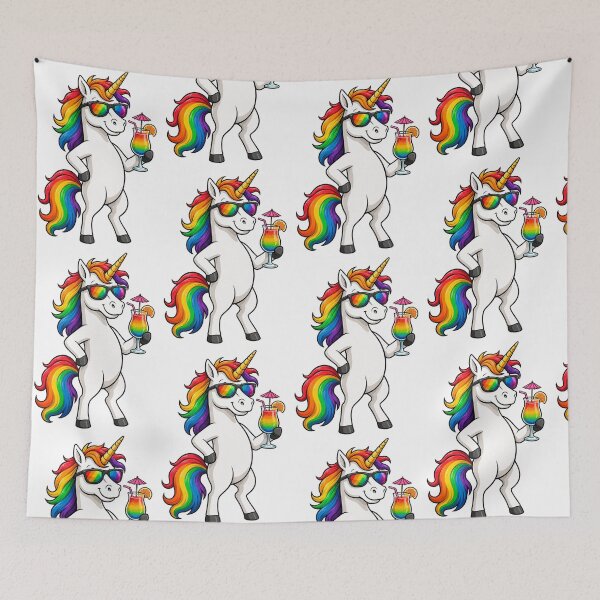 Item preview, Cool unicorn in a summer look designed and sold by Radixbarny.
