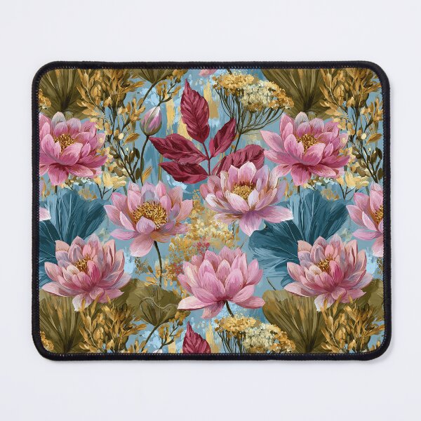 Item preview, Exotic Lotus Flower - Flower Garden Pattern - Christmas Gifts designed and sold by RoyalStarsPatts.