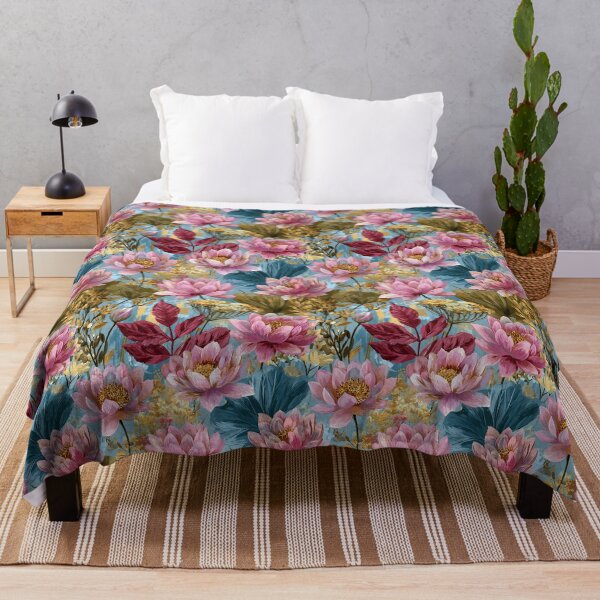 Item preview, Exotic Lotus Flower - Flower Garden Pattern - Christmas Gifts designed and sold by RoyalStarsPatts.