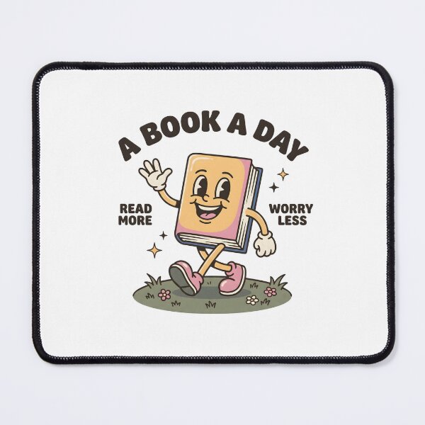 Item preview, A Book a Day Read More Worry Less Cute Reading Book Lover T-Shirt designed and sold by StickerNestYou.
