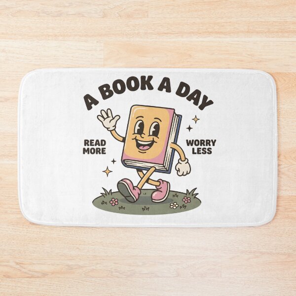 Item preview, A Book a Day Read More Worry Less Cute Reading Book Lover T-Shirt designed and sold by StickerNestYou.