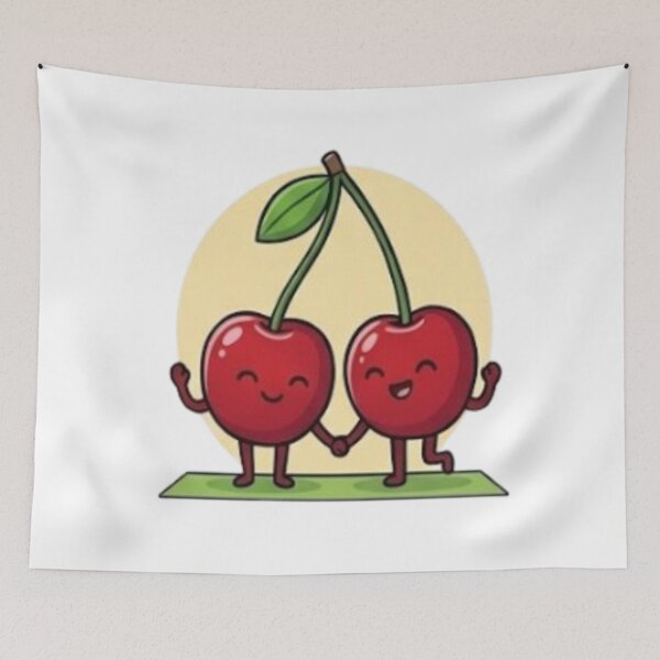 Item preview, Cherry Pair Hand in Hand designed and sold by moTshiTshi.