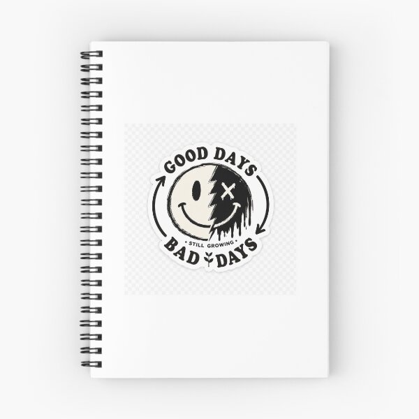 Item preview, Good Days Bad Days Still Growing | Grunge Smiley Mental Health Sticker designed and sold by DESPOT07.