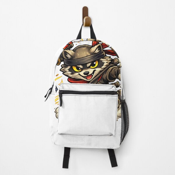 Item preview, Cute Raccoon Samurai Warrior designed and sold by SurrealSproutz.