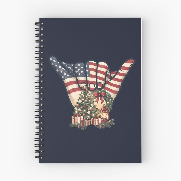 Item preview, Patriotic USA Shaka Hand Christmas Tree Celebration Art designed and sold by MythicCotton.