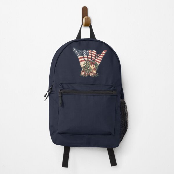 Item preview, Patriotic USA Shaka Hand Christmas Tree Celebration Art designed and sold by MythicCotton.