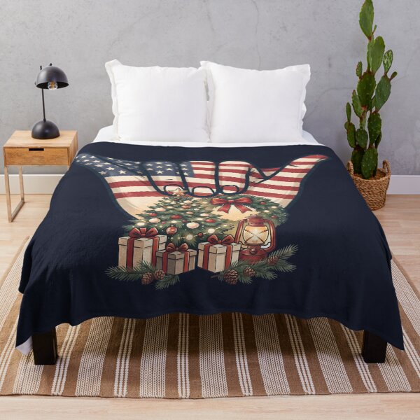 Item preview, Patriotic USA Shaka Hand Christmas Tree Celebration Art designed and sold by MythicCotton.