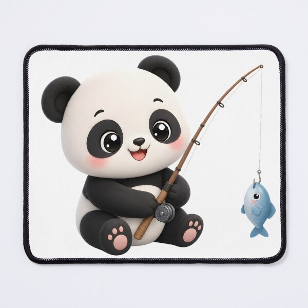 Item preview, Panda Fishing – cute design designed and sold by Halbeskilo.