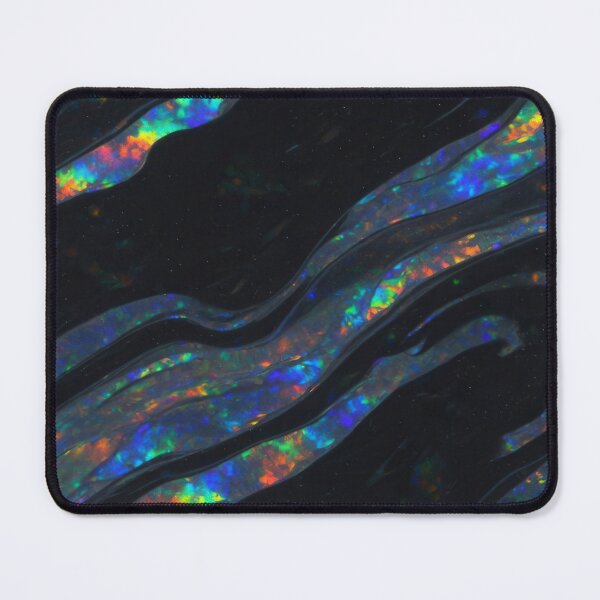 Item preview, Black Opal Iridescent Stripe Texture designed and sold by SurfaceCraft Studio.