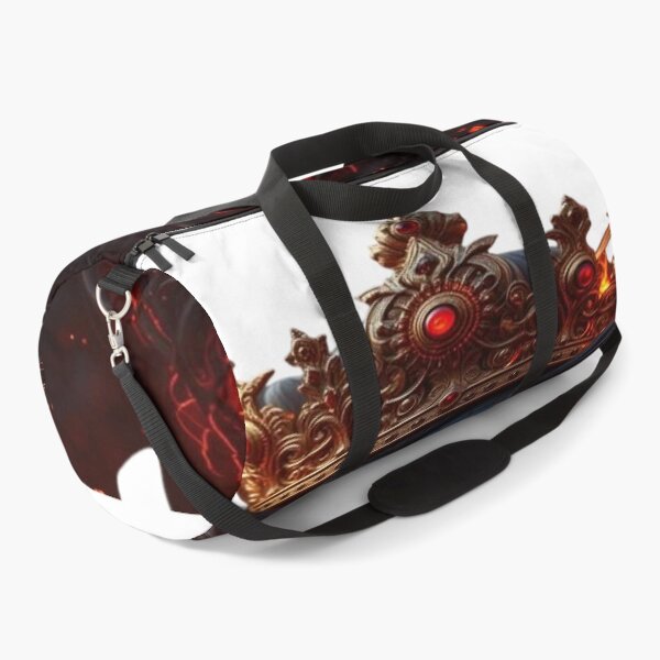 Item preview, The King of Eternal Flames, Royal Black Lion in Flames - King of Lava with Golden Crown and Fiery Eyes designed and sold by RAYBIL.