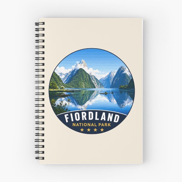 Item preview, Fiordland National Park New Zealand Vintage Fjord & Mountain Landscape designed and sold by Gideon Emmerich.