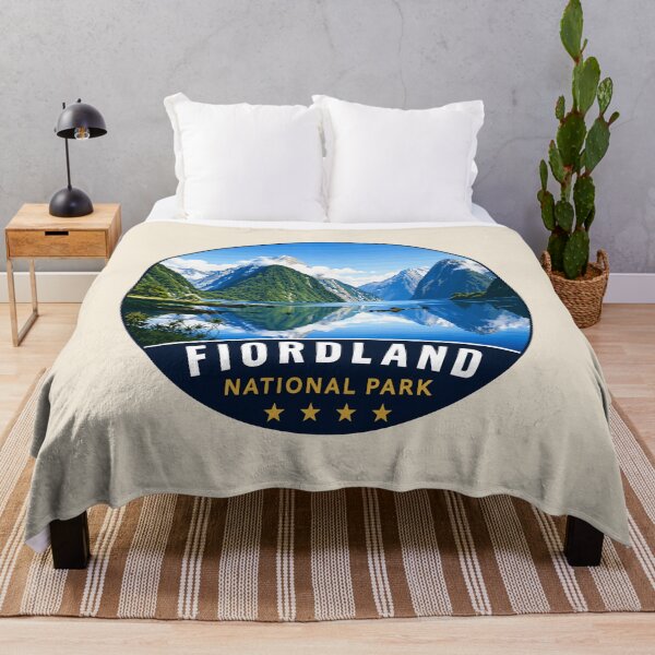 Item preview, Fiordland National Park New Zealand Vintage Fjord & Mountain Landscape designed and sold by Gideon Emmerich.