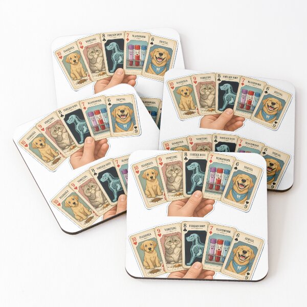 Item preview, The Daily Cases – Funny Veterinary Playing Cards for Vets designed and sold by Bettybee00.