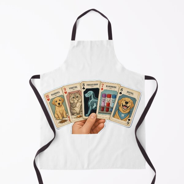 Item preview, The Daily Cases – Funny Veterinary Playing Cards for Vets designed and sold by Bettybee00.