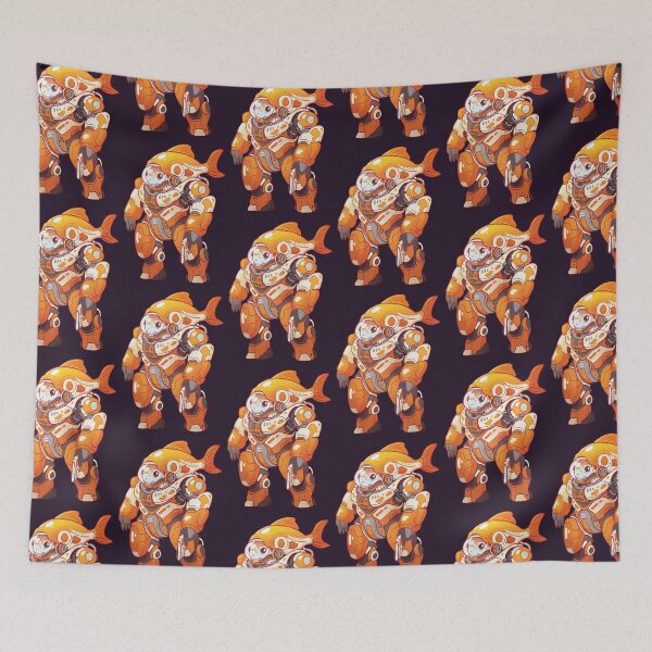 Item preview, Maurice the bounty-hunting goldfish designed and sold by Djangle.