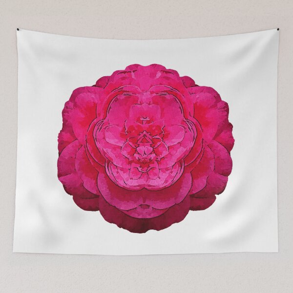 Item preview, japanese flowers, camellia water pixel in front designed and sold by Kirei-Lily.