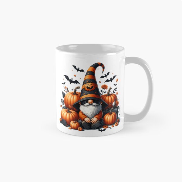 Item preview, Spooky Halloween Pumpkin Gnome with Bats and Autumn Jack-o'-Lanterns designed and sold by Lorraine Cozy Corner.