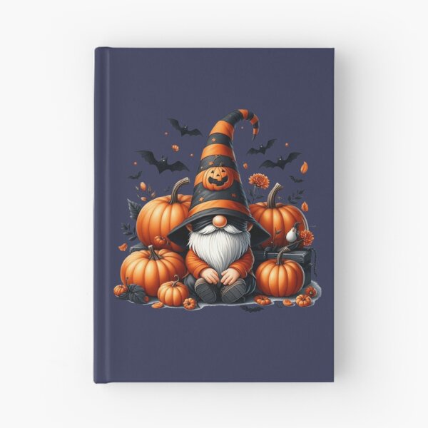 Item preview, Spooky Halloween Pumpkin Gnome with Bats and Autumn Jack-o'-Lanterns designed and sold by Lorraine Cozy Corner.