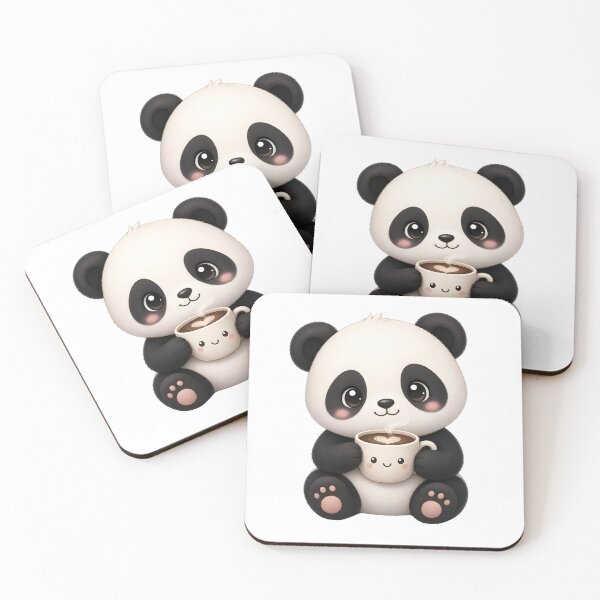Item preview, Panda Coffee – cute design designed and sold by Halbeskilo.